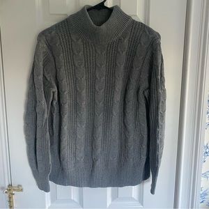 Banana Republic Grey Cable Sweater